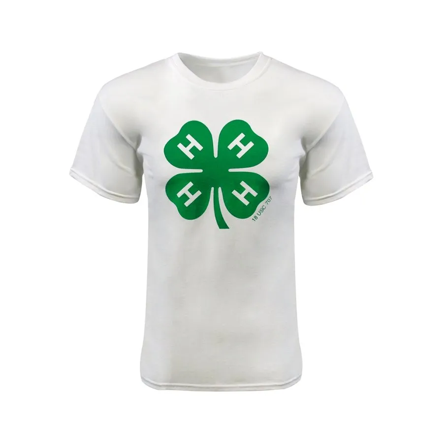 4-H Clover White T-Shirt