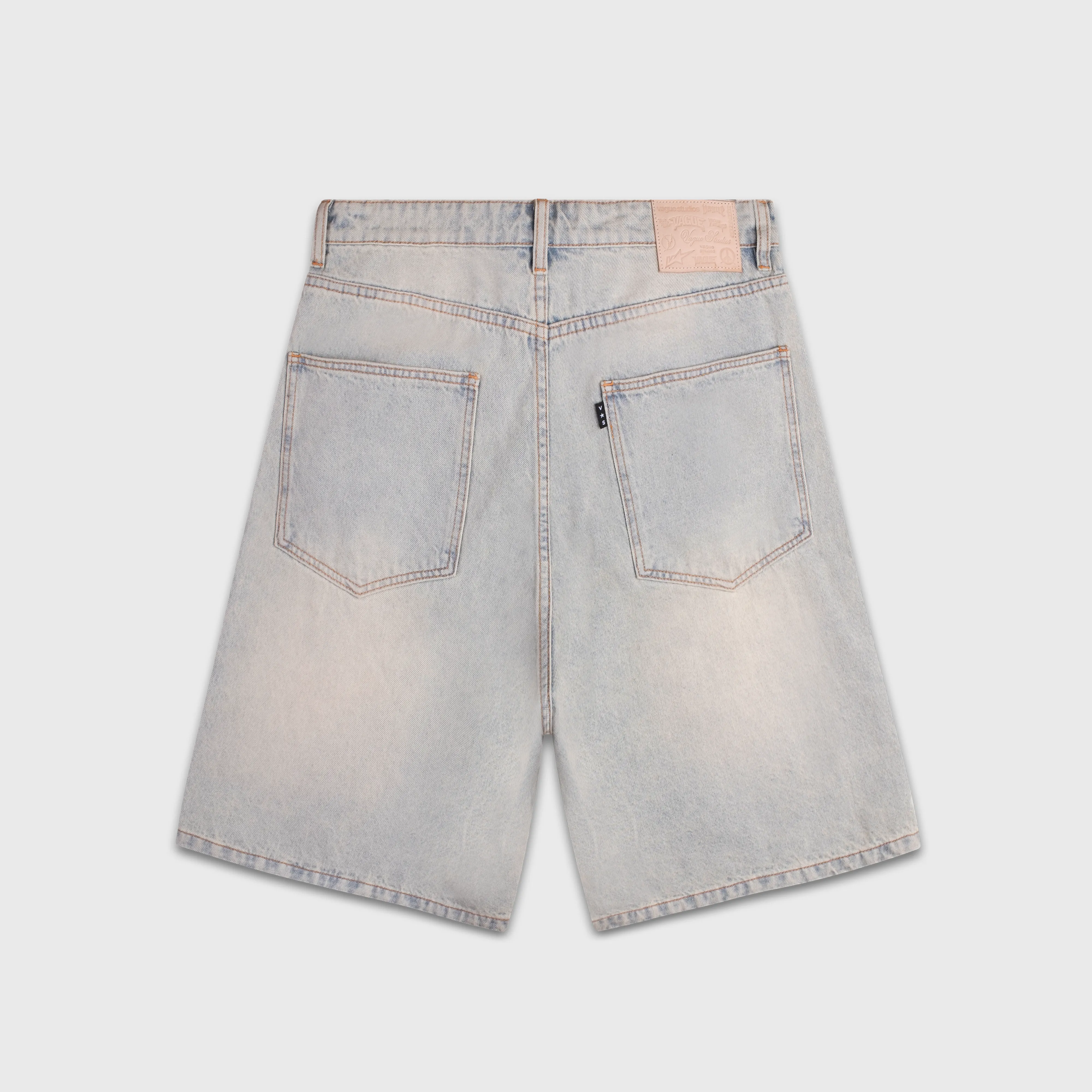 '85 STUDDED JORTS [LIGHT WASH]