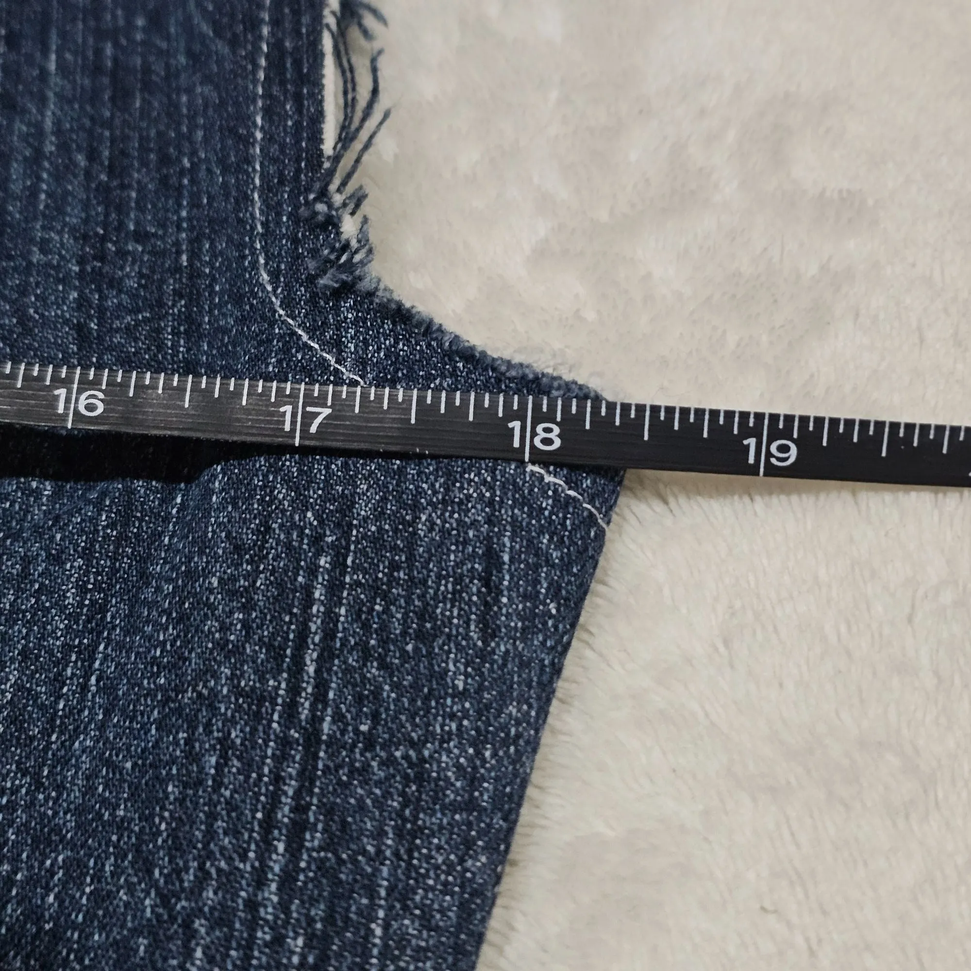 Alzang x Lulatagg Reworked Denim Sleeveless Patchwork Shirt L