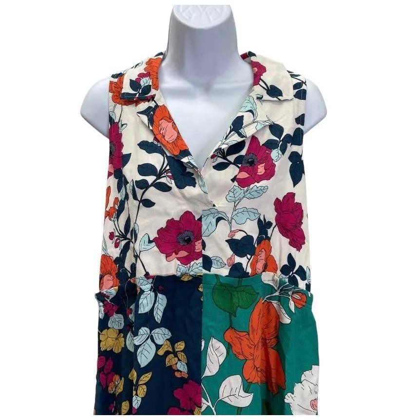 Anthropologie Dinah Knotch Color Multi Floral Dress Size 8 US