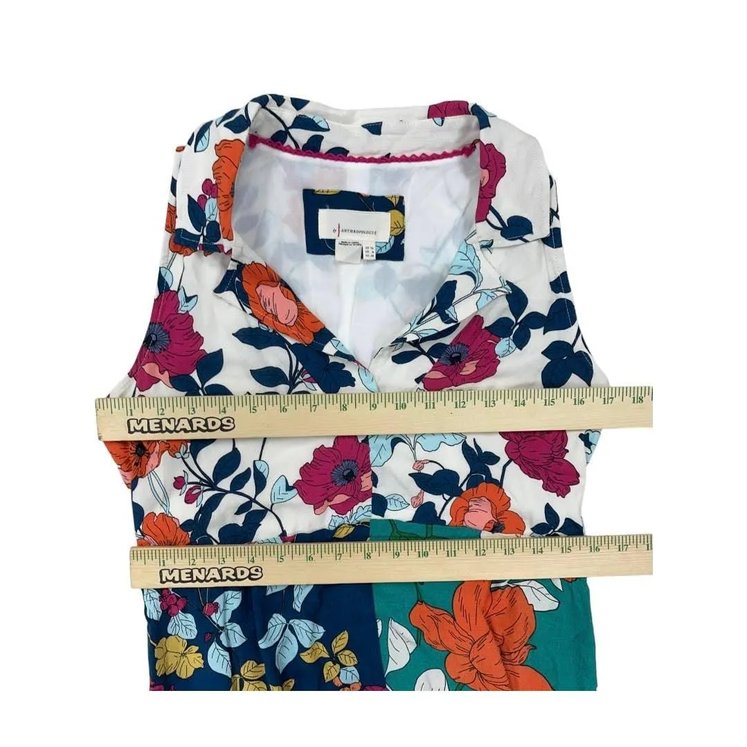 Anthropologie Dinah Knotch Color Multi Floral Dress Size 8 US