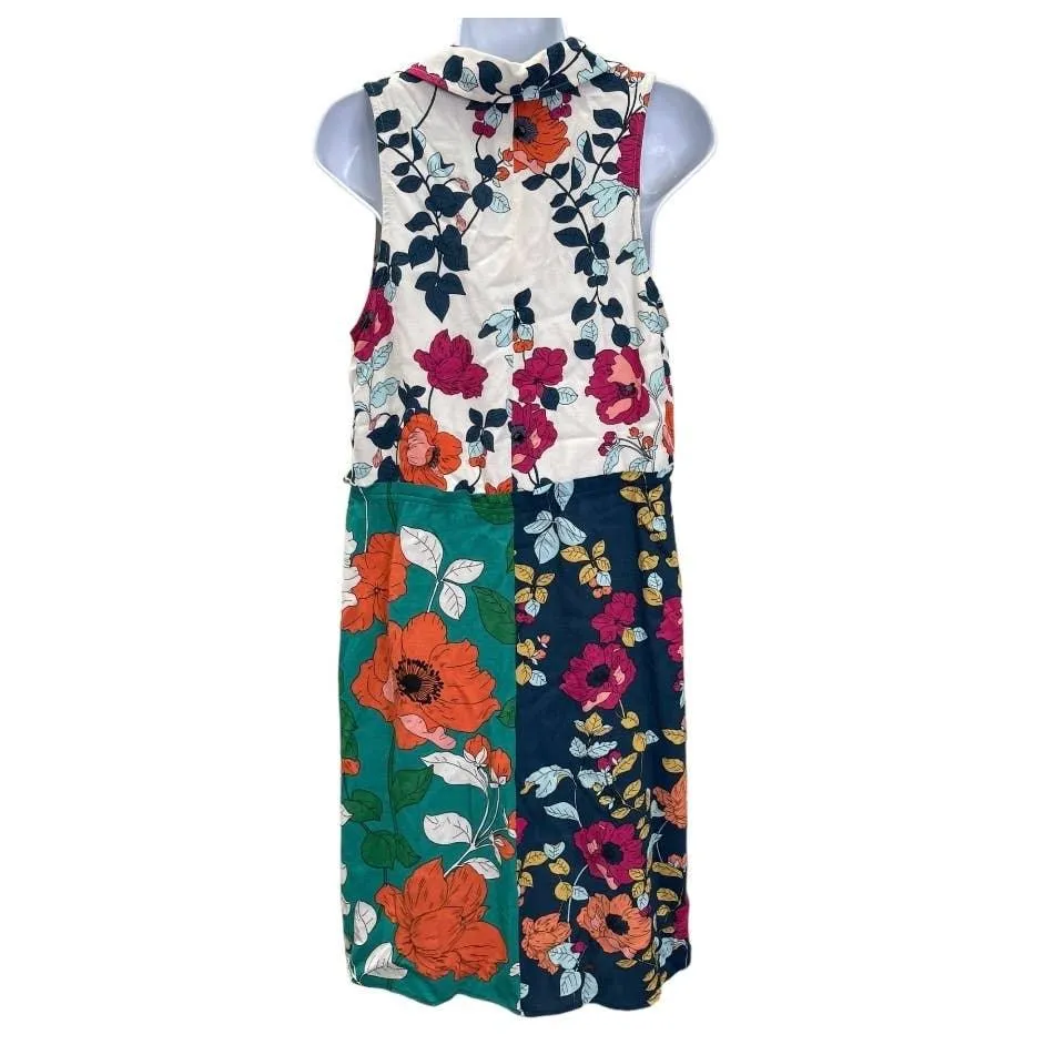 Anthropologie Dinah Knotch Color Multi Floral Dress Size 8 US
