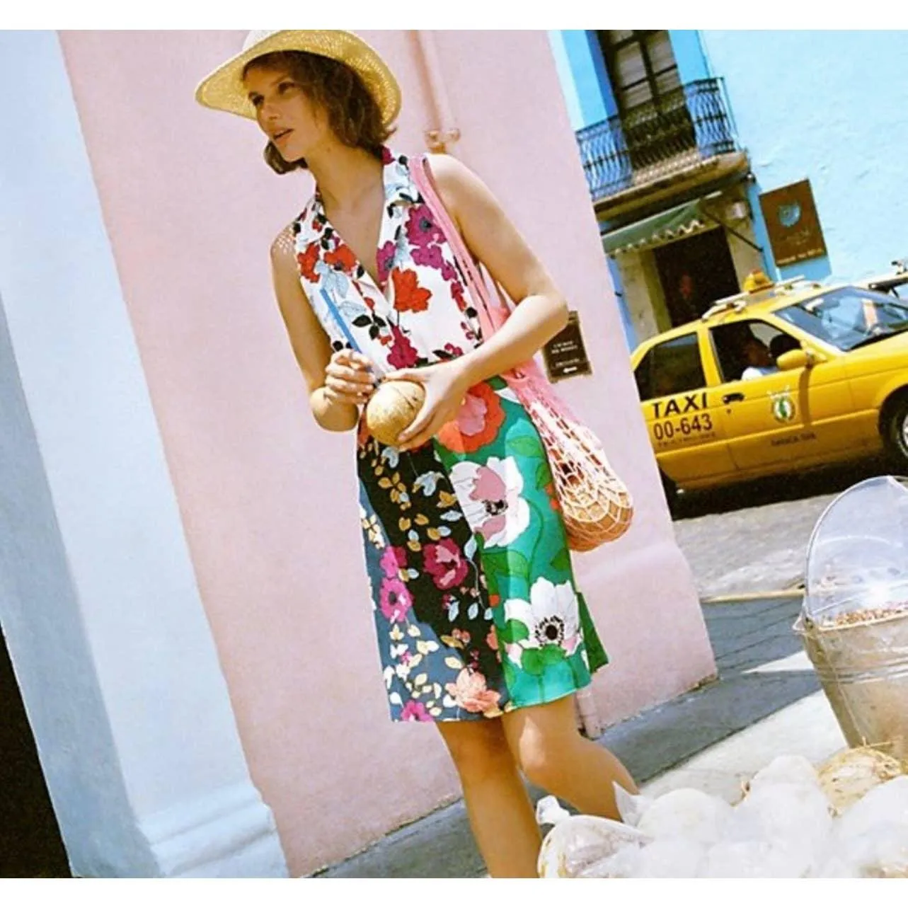 Anthropologie Dinah Knotch Color Multi Floral Dress Size 8 US