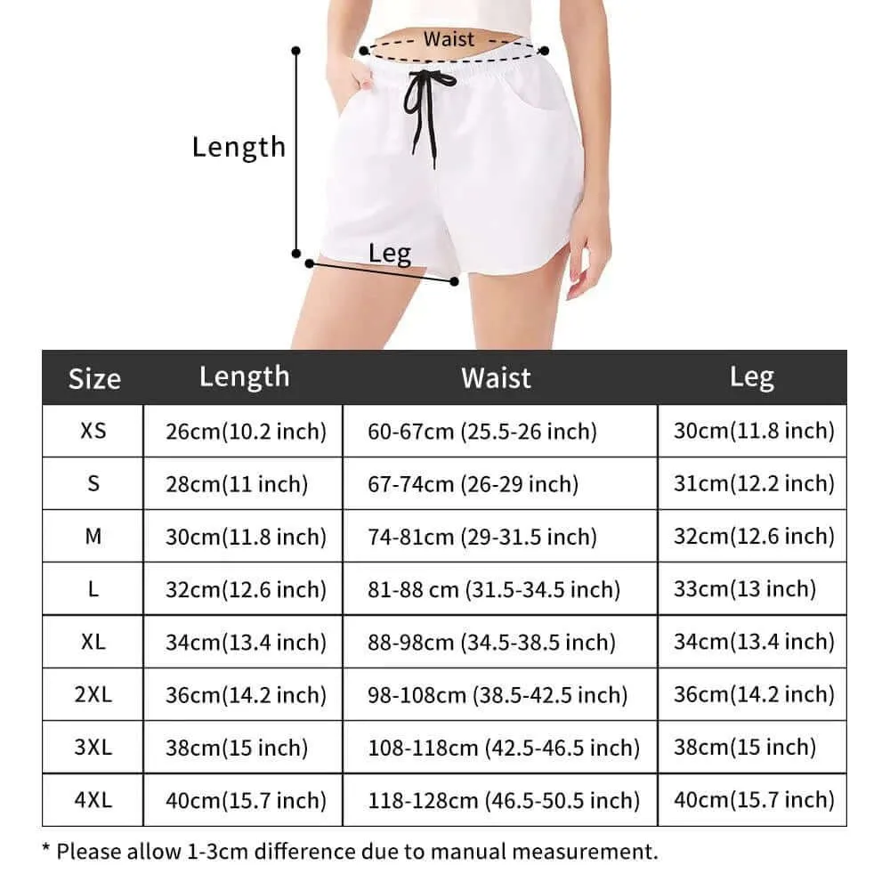 Azure Mosaic Women's Blue Block Beach Shorts