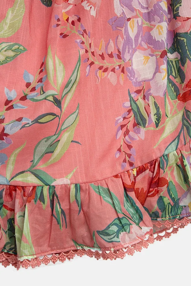 Bellitude Flounce Skirt Watermelon Floral