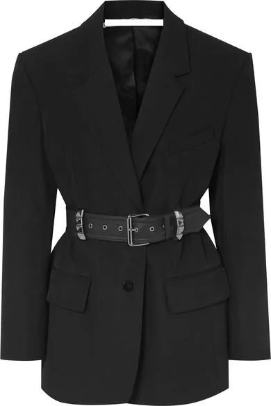 Belted Studded Blazer