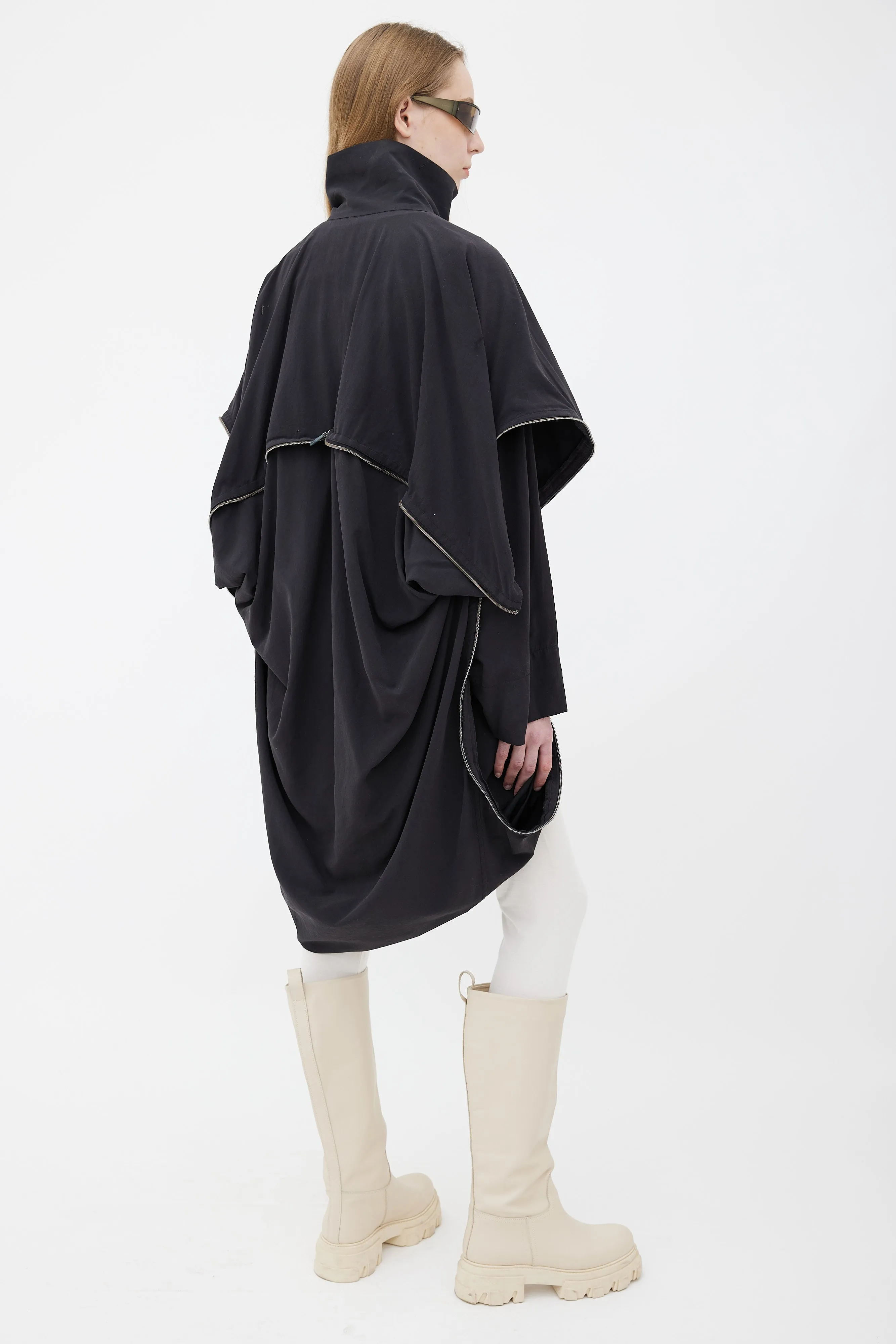 Black Asymmetrical Zipper Jacket