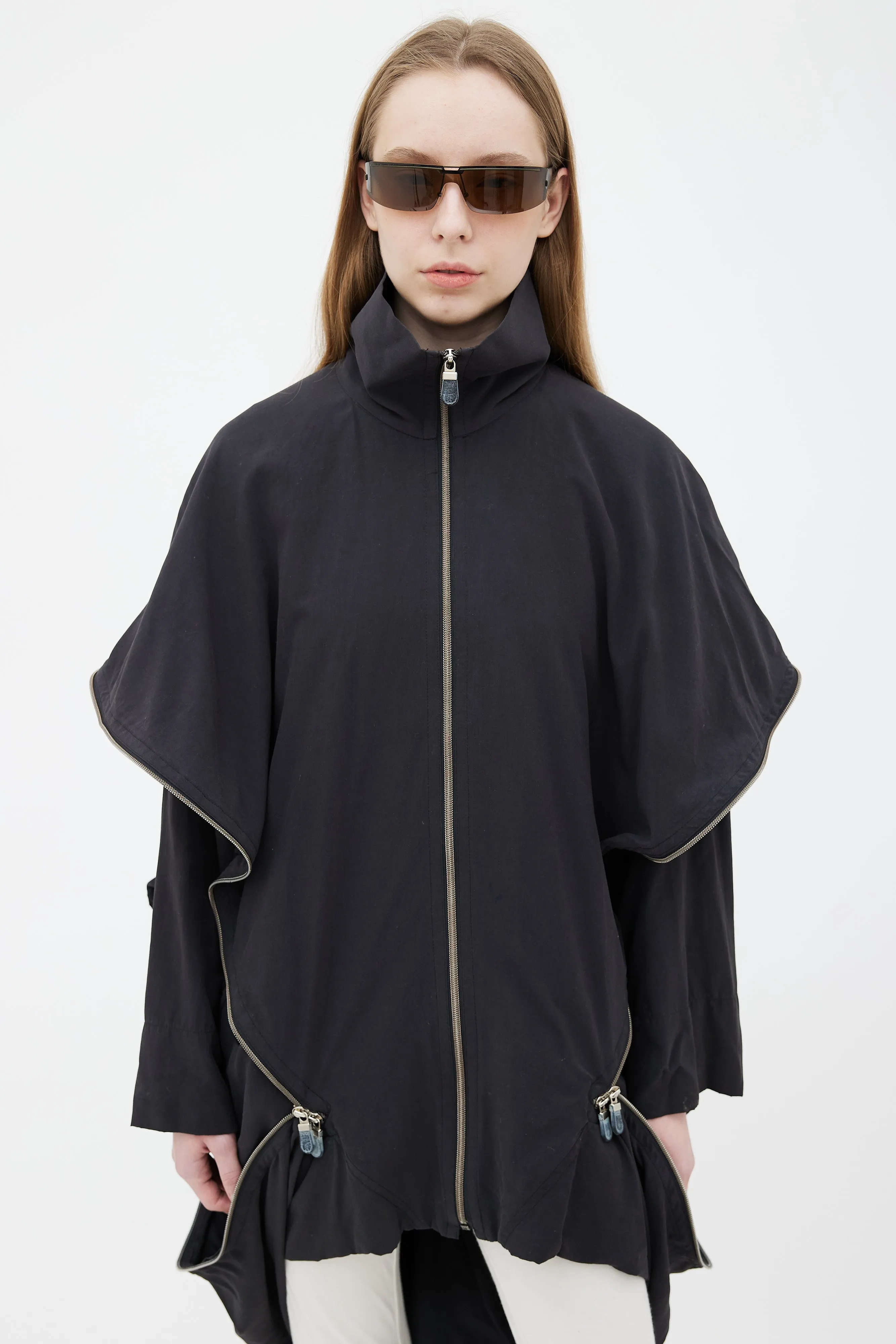 Black Asymmetrical Zipper Jacket