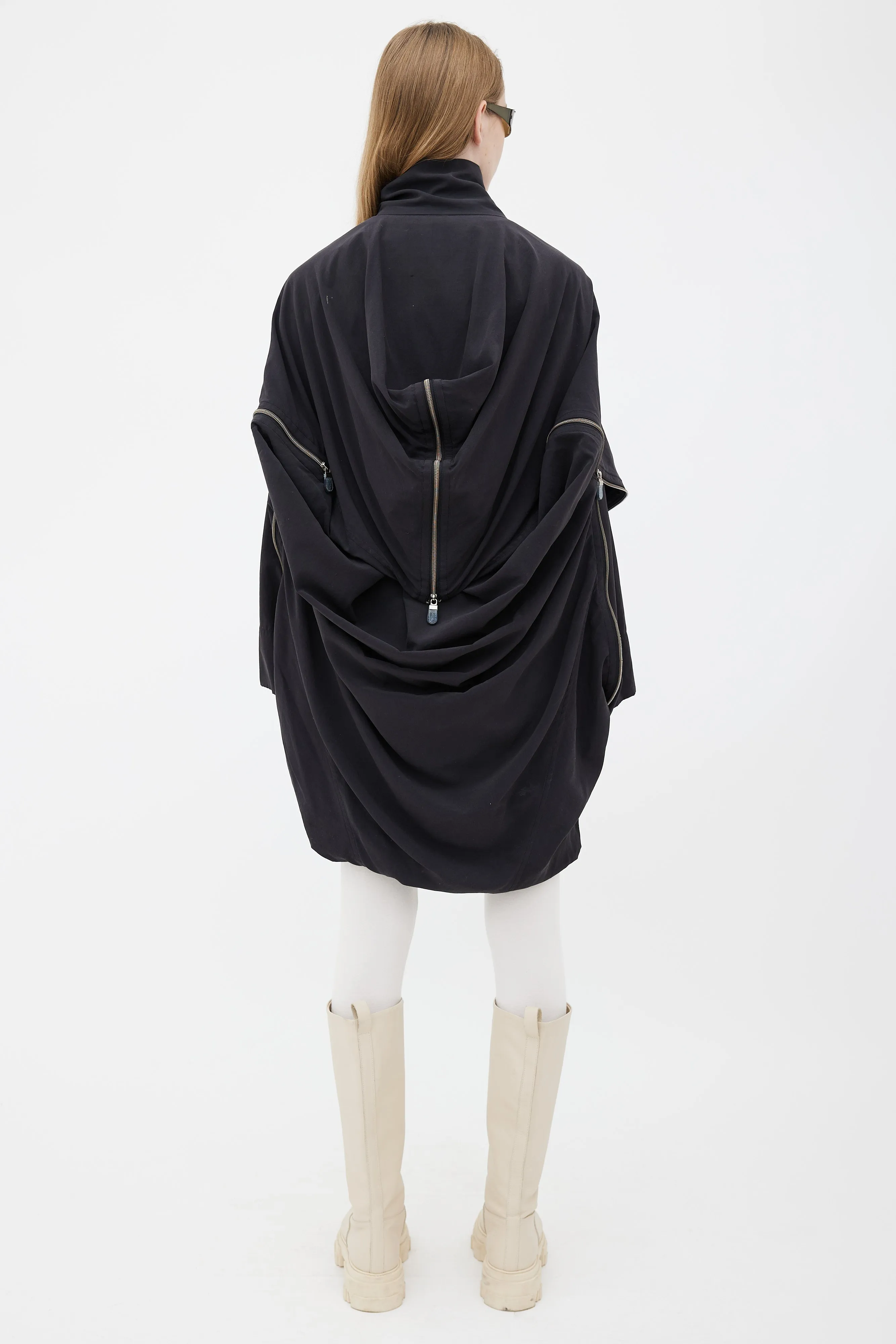 Black Asymmetrical Zipper Jacket