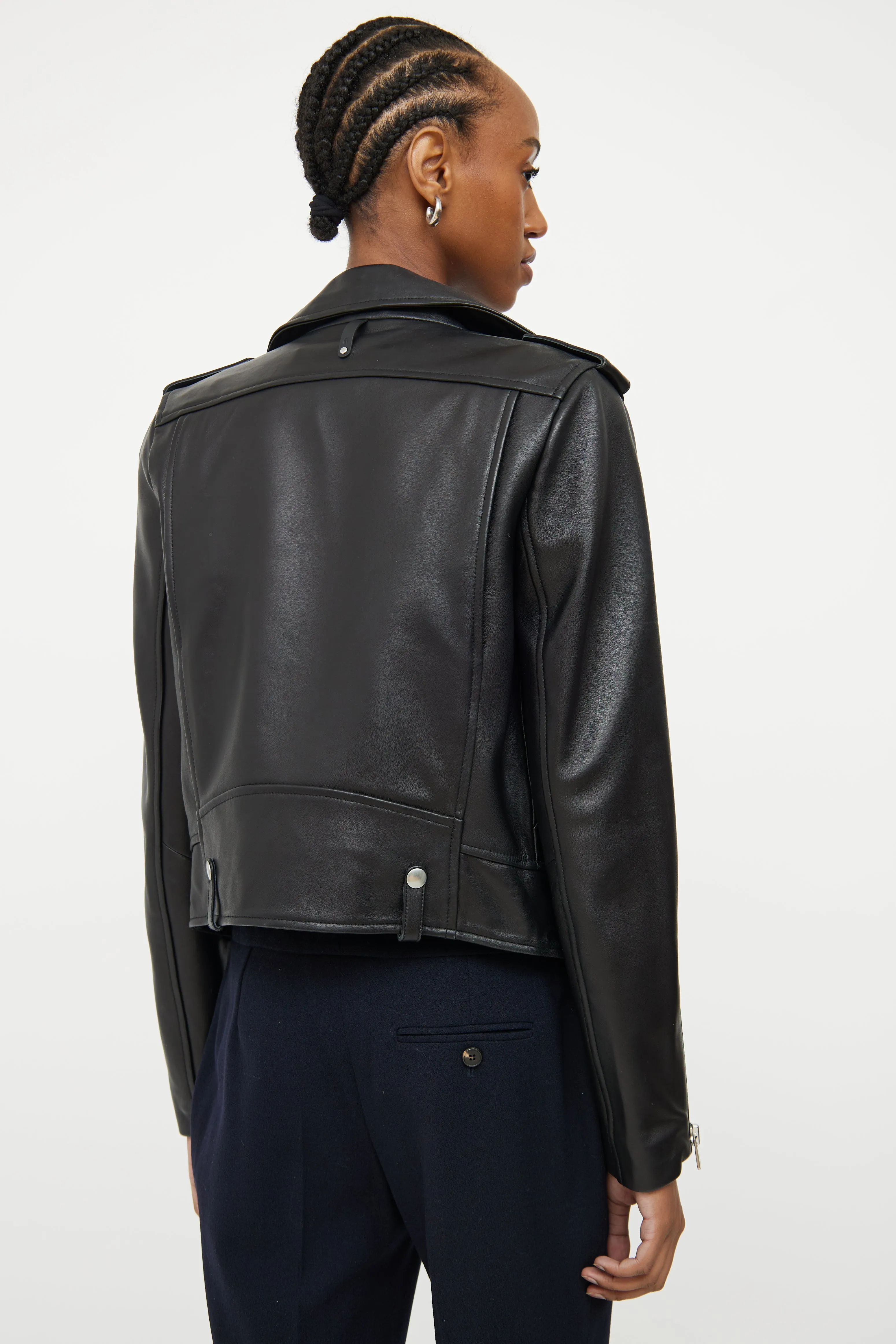 Black Leather Baya Jacket