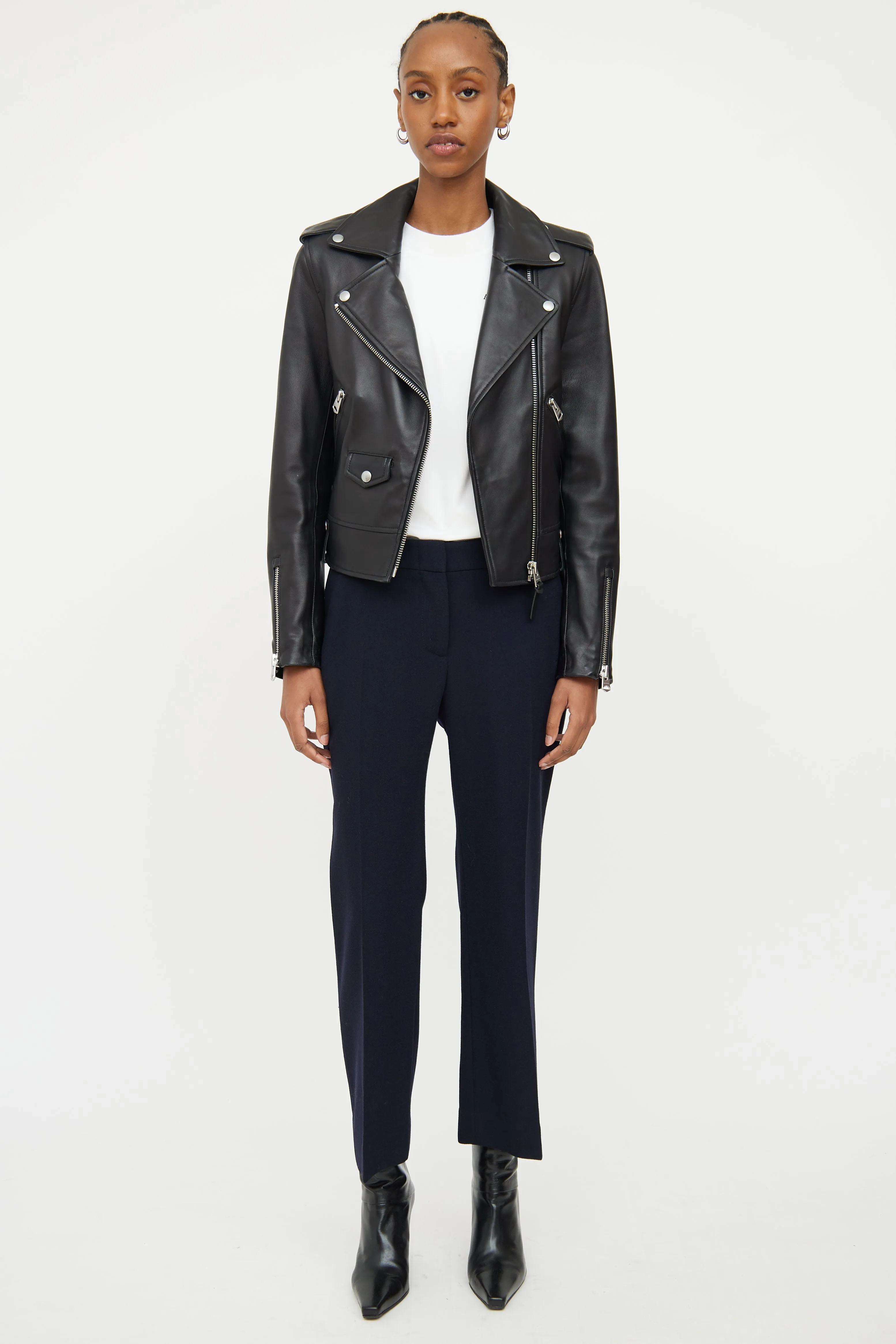 Black Leather Baya Jacket