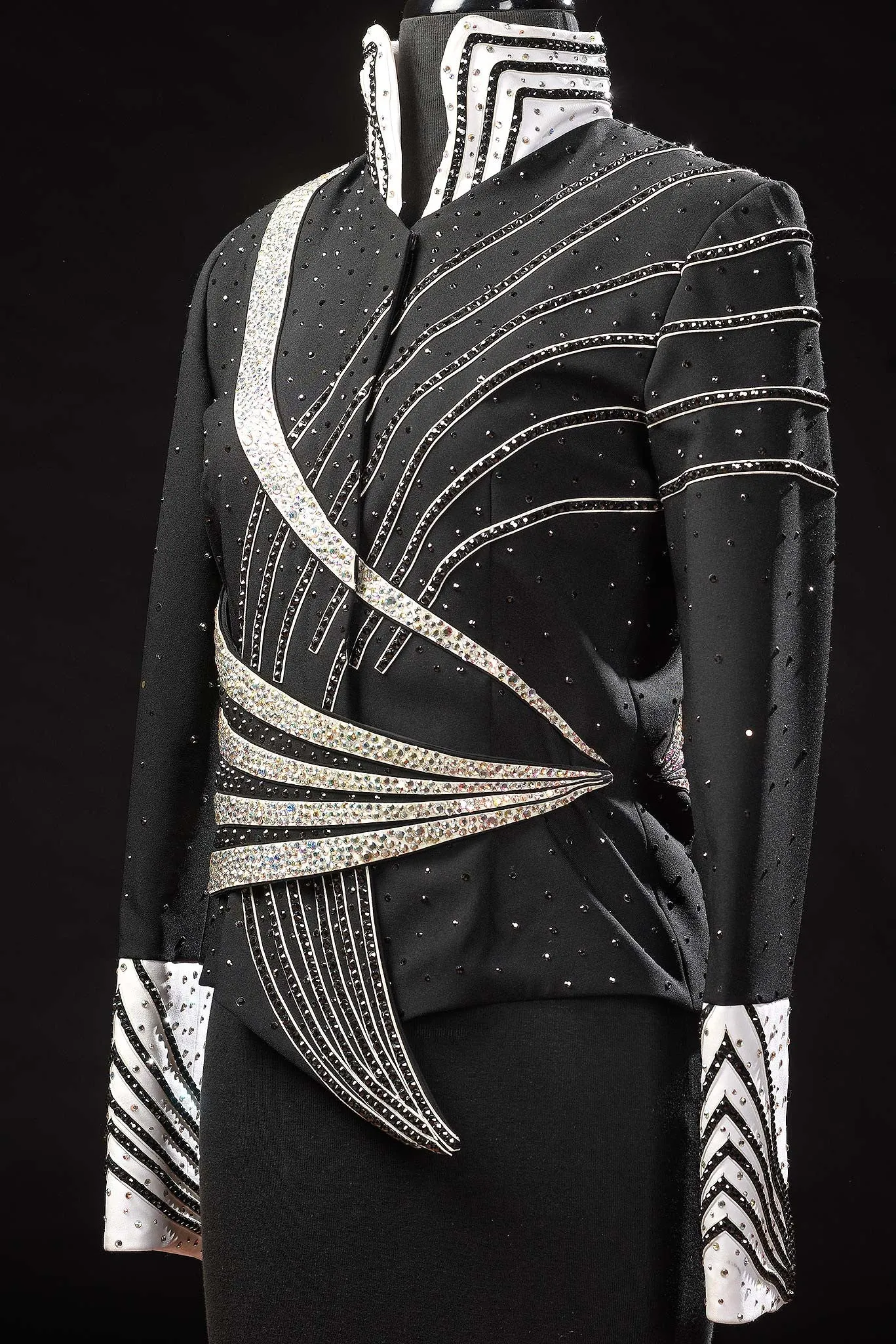 Black/White Pleasure Jacket, Ladies S, 1396B