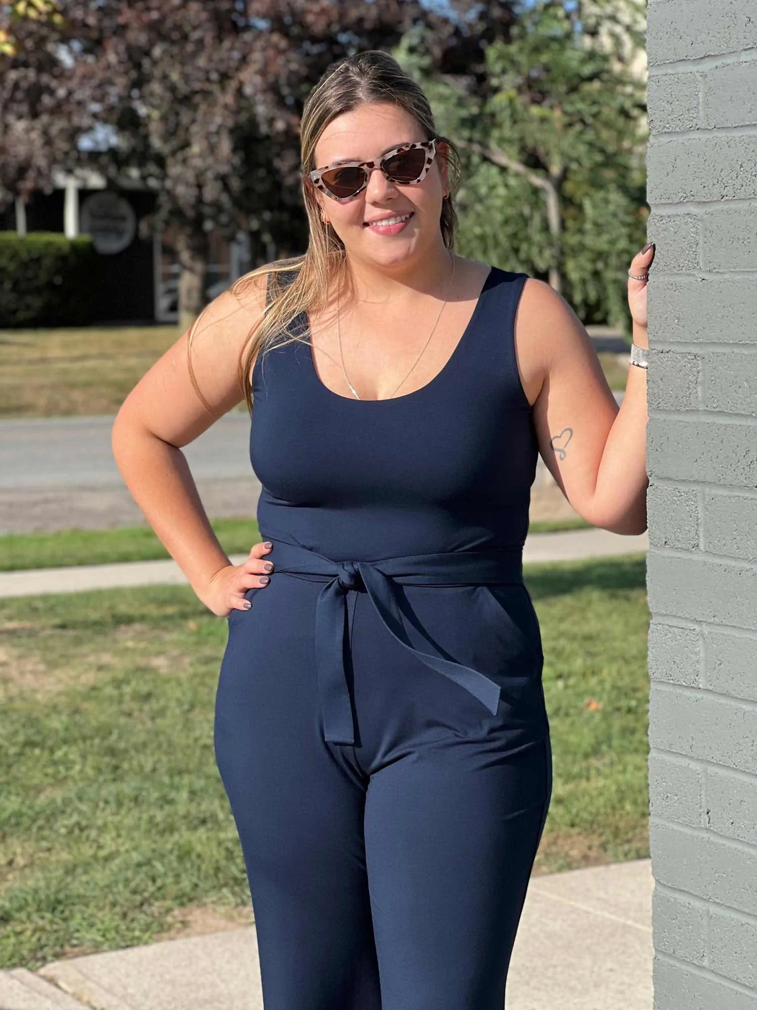 Blair bamboo tie waist belt