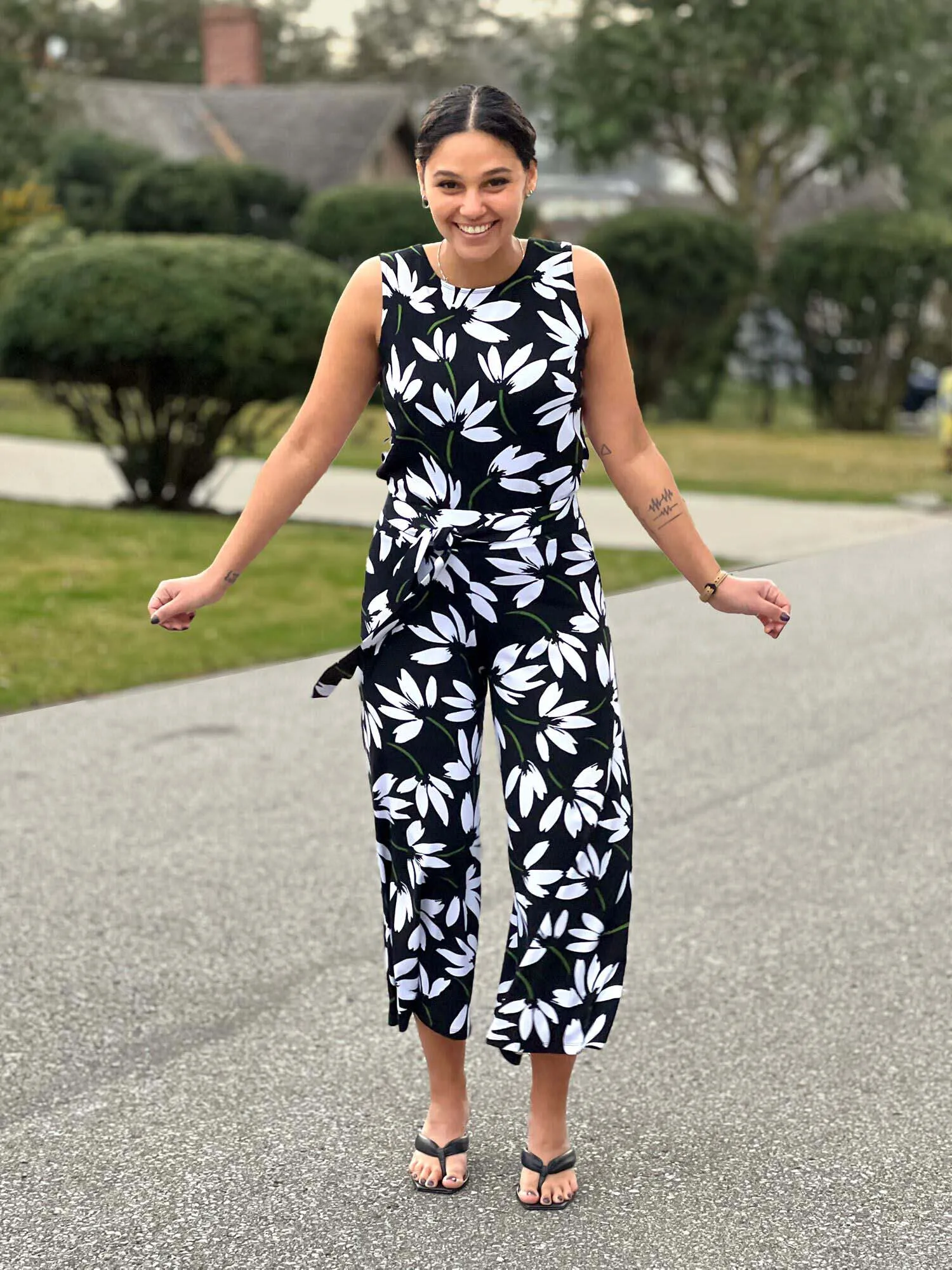 Blair bamboo tie waist belt