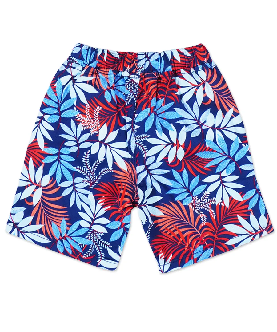 Boys Printed Bermuda Beach Shorts