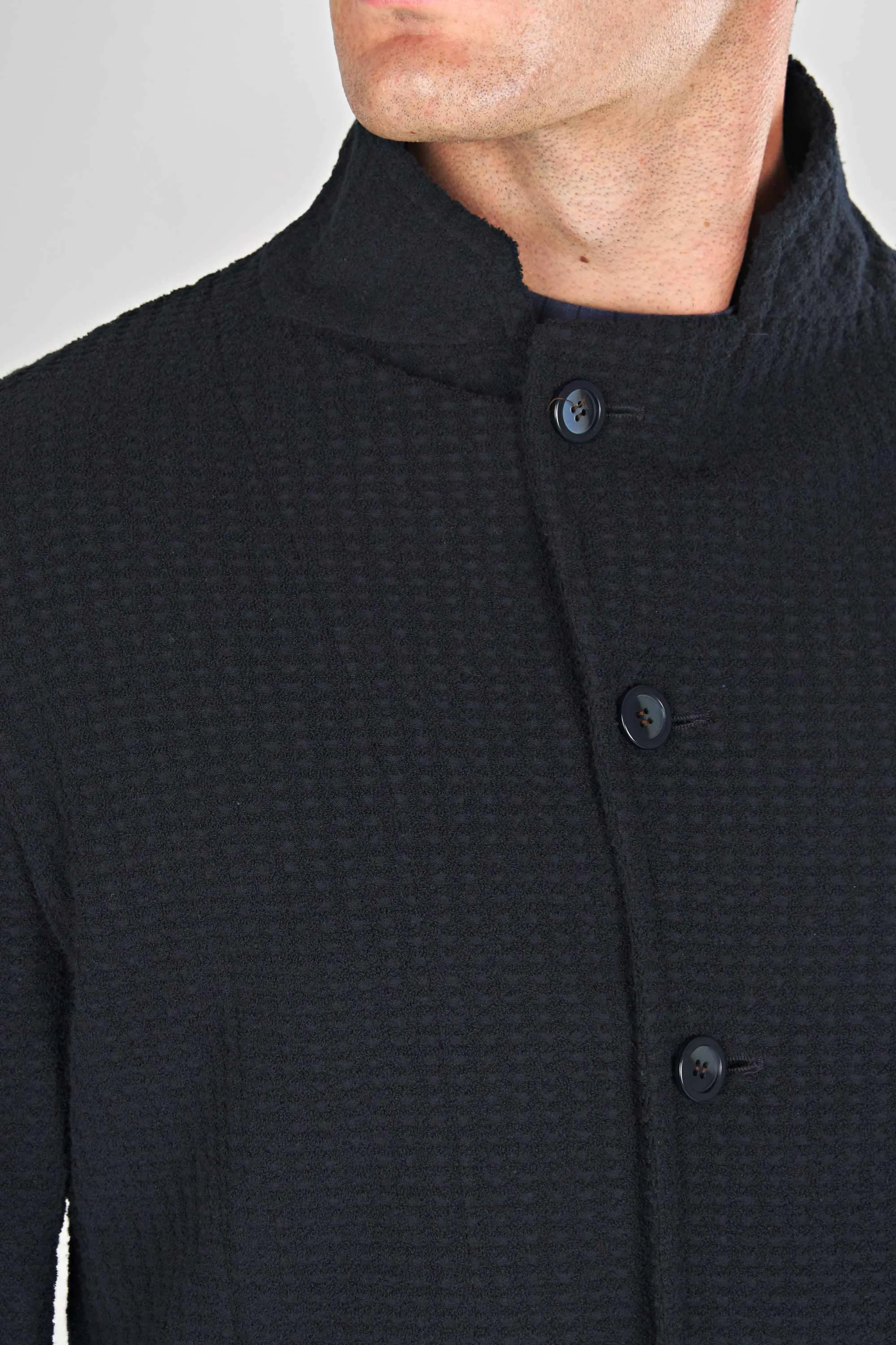 Check Star-Collar Jacket