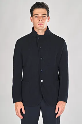Check Star-Collar Jacket
