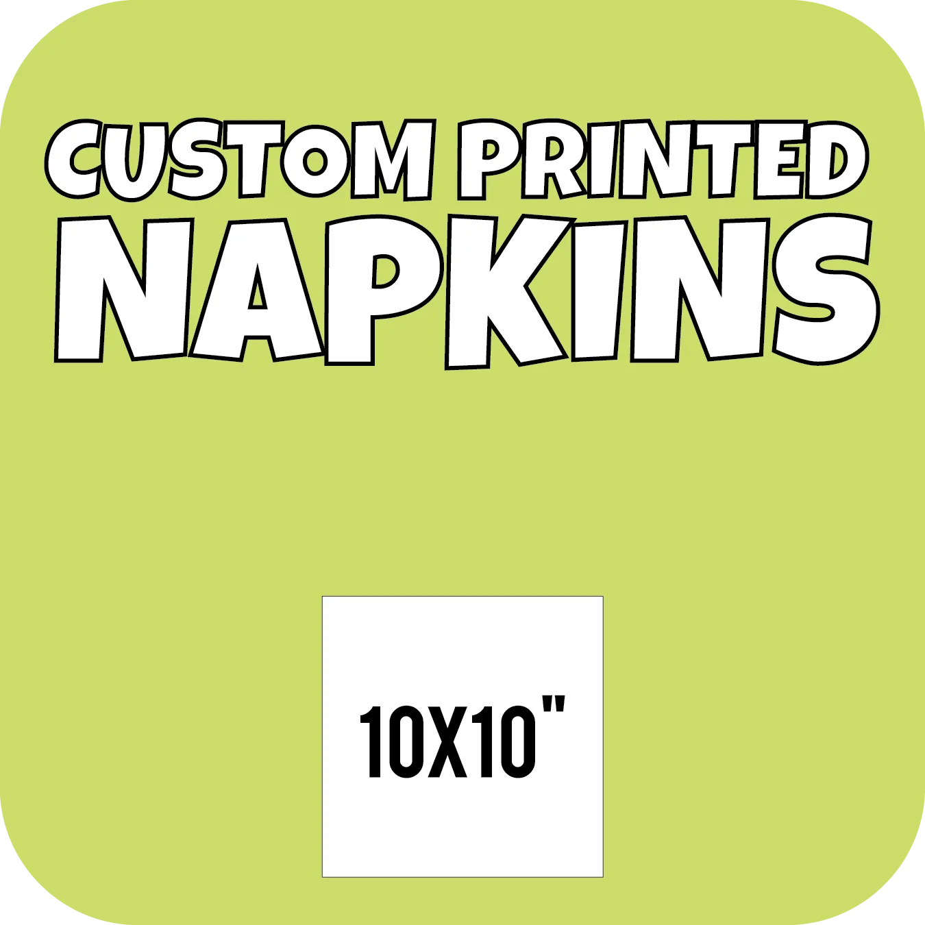Custom Printed Napkins 10x10