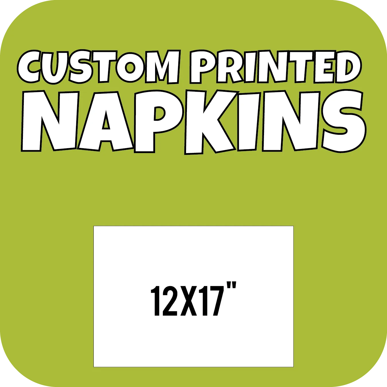 Custom Printed Napkins 12x17