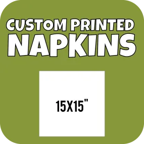 Custom Printed Napkins 15x15
