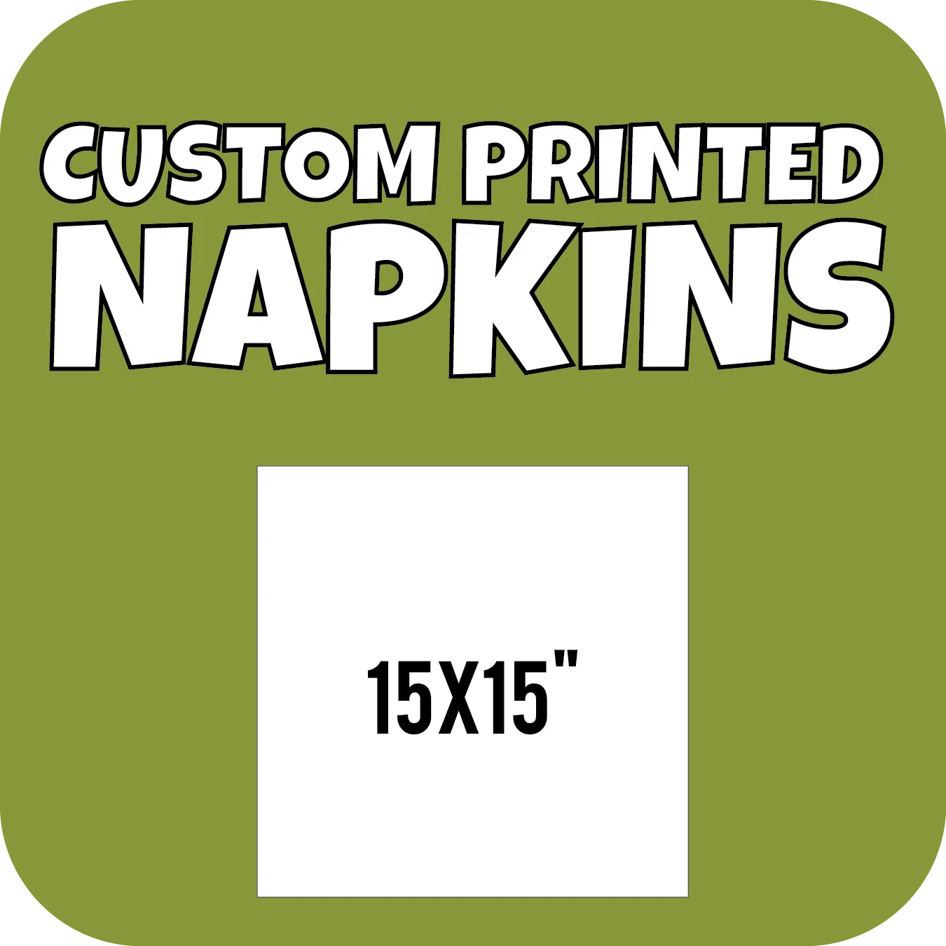 Custom Printed Napkins 15x15