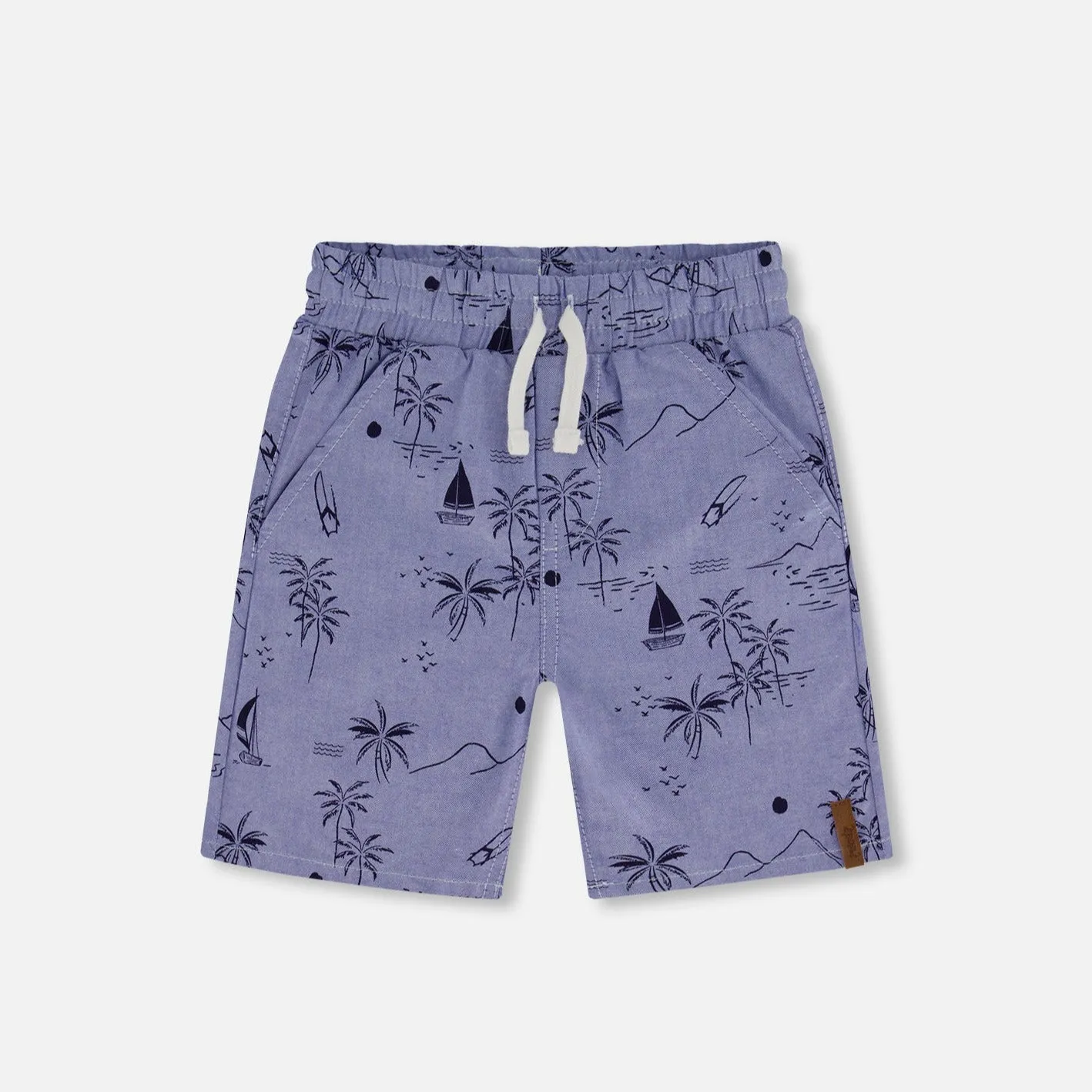 Deux Par Deux Chambray Shorts - Beach