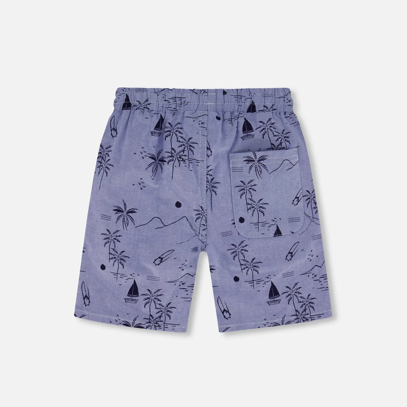 Deux Par Deux Chambray Shorts - Beach