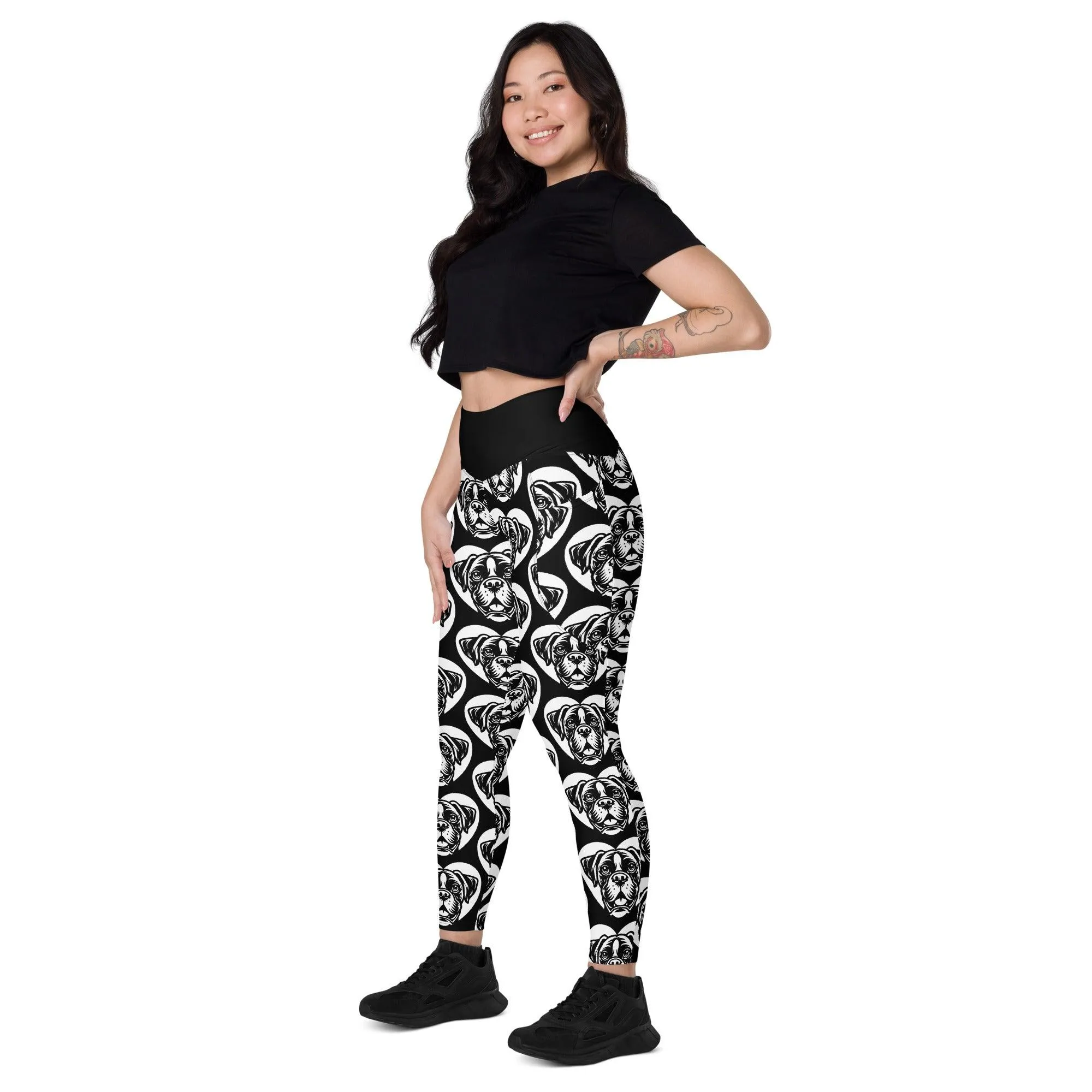 DOG BREED LEGGINGS with pockets - BOXER - HERTTAHOUND