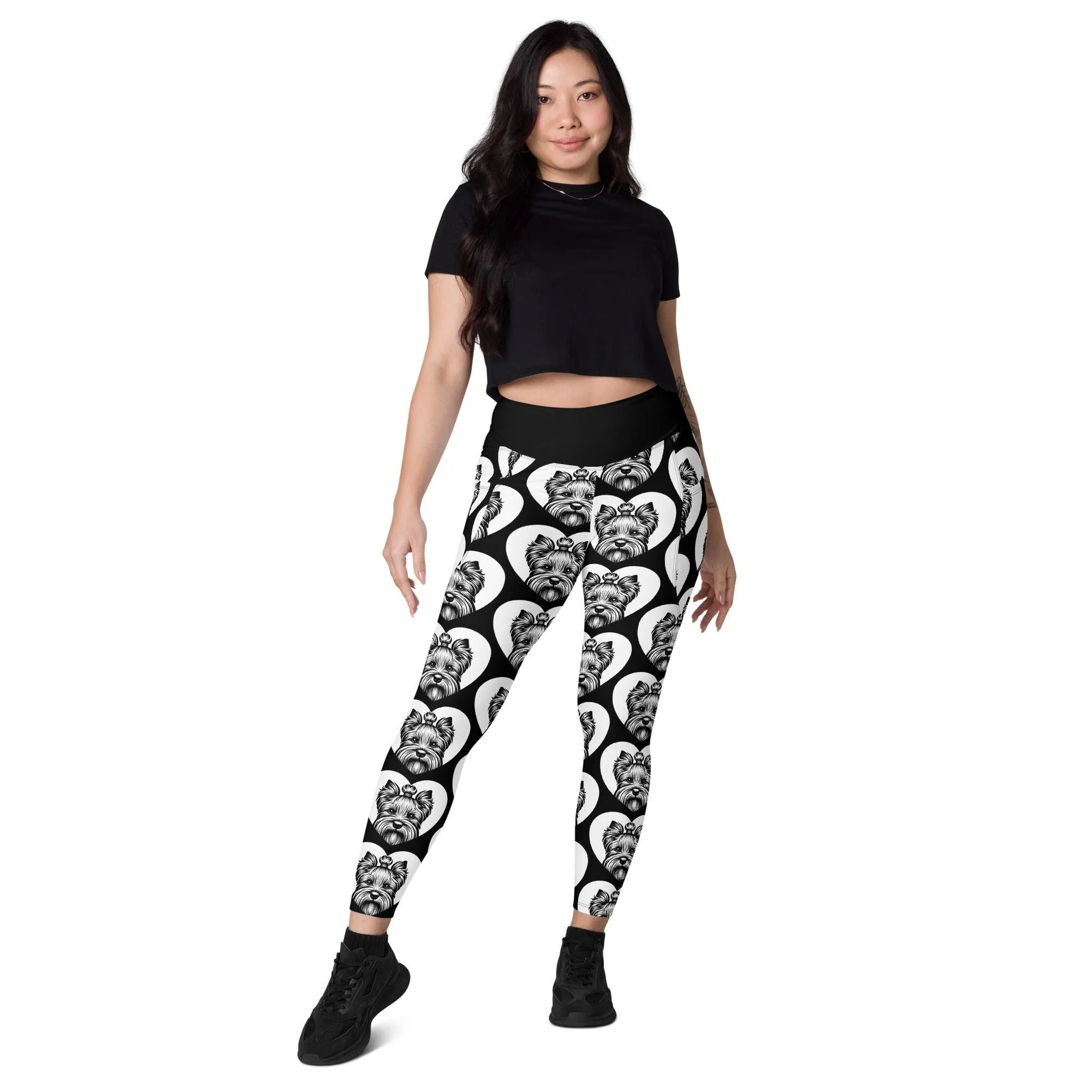 DOG BREED LEGGINGS with pockets - DANDIE DINMONT TERRIER - HERTTAHOUND