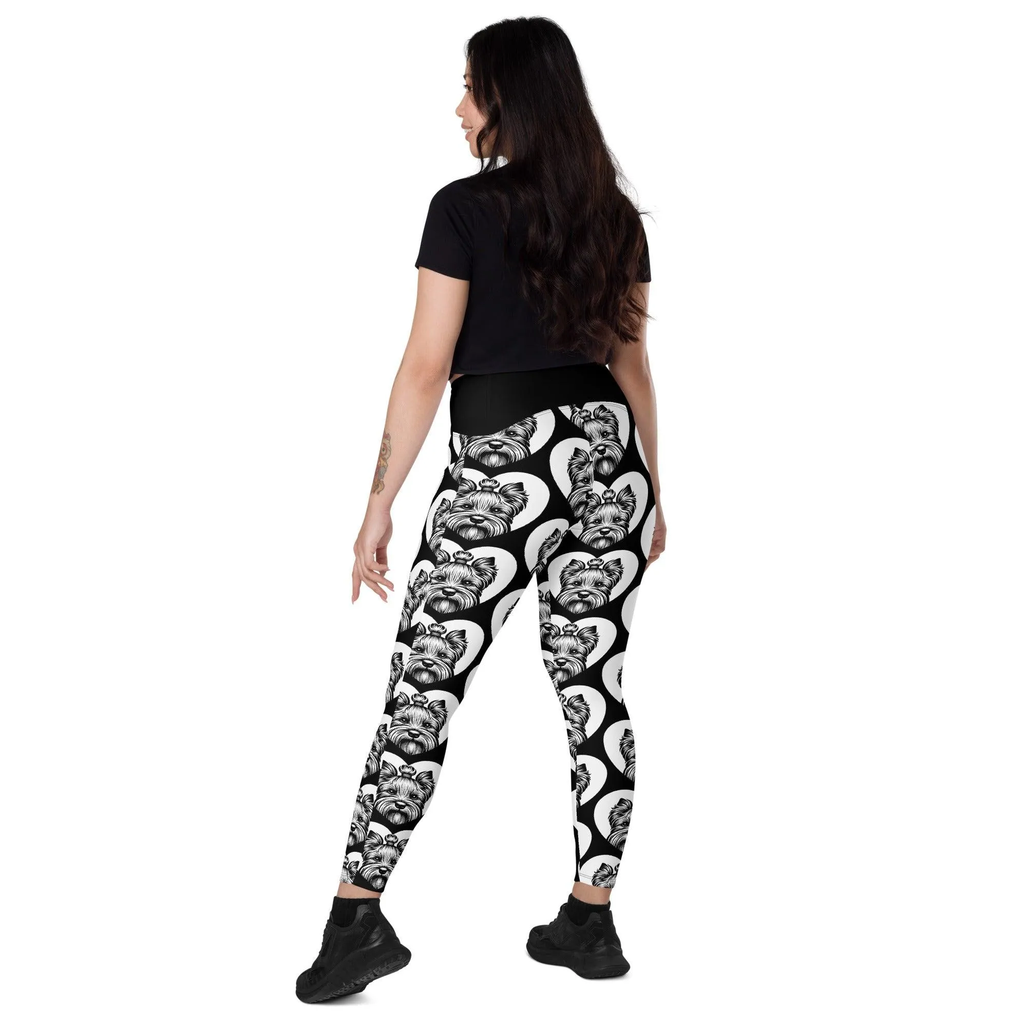 DOG BREED LEGGINGS with pockets - DANDIE DINMONT TERRIER - HERTTAHOUND
