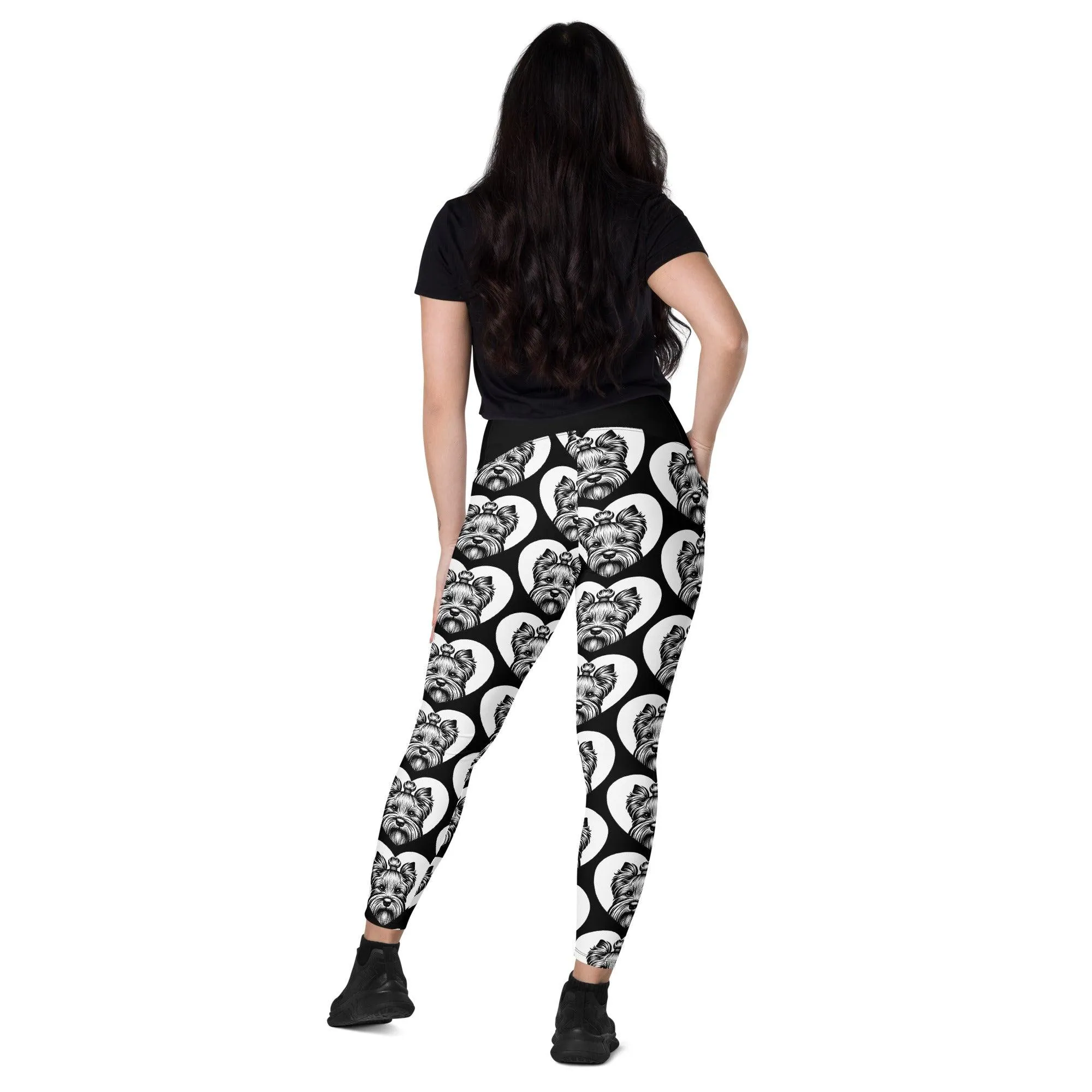 DOG BREED LEGGINGS with pockets - DANDIE DINMONT TERRIER - HERTTAHOUND