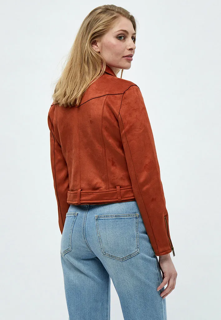 DSTabarak Biker Jacket - Burnt Red