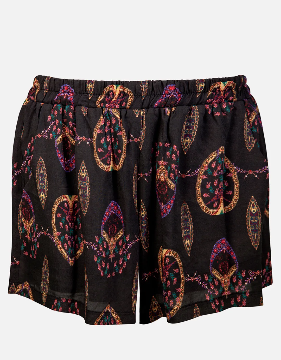 Eclectic Flames Shorts - Black
