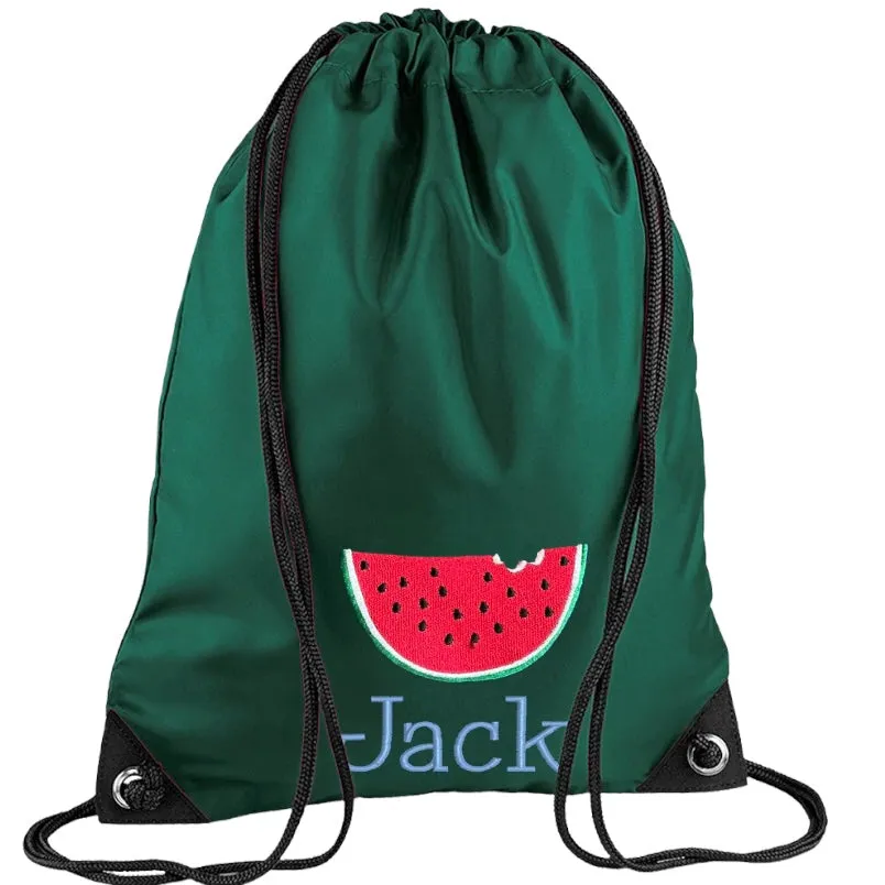 Embroidered PE bag - Watermelon