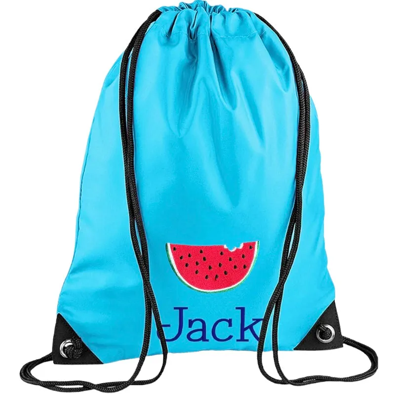 Embroidered PE bag - Watermelon