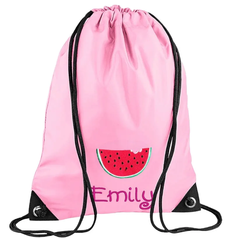 Embroidered PE bag - Watermelon