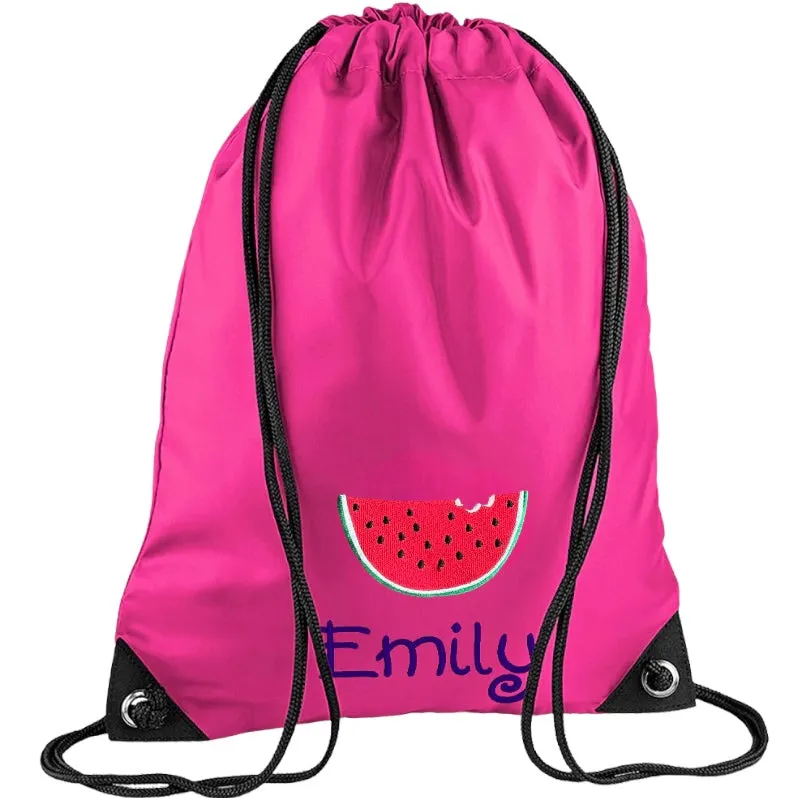 Embroidered PE bag - Watermelon