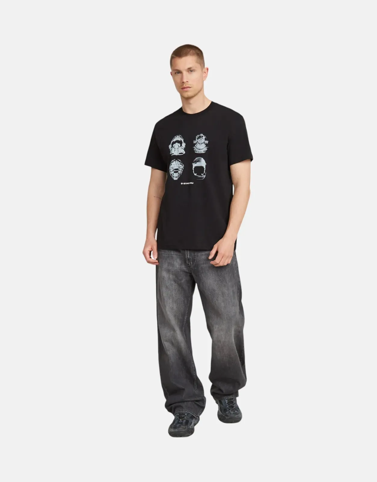 G-Star RAW Masks Graphic Dk Black T-Shirt