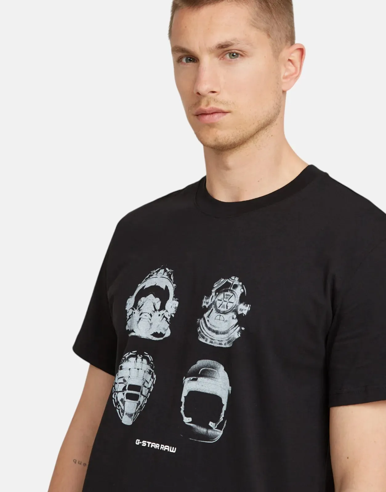 G-Star RAW Masks Graphic Dk Black T-Shirt