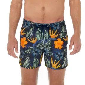 ID70551-Hom "Tiki" Navy Floral Beach Short