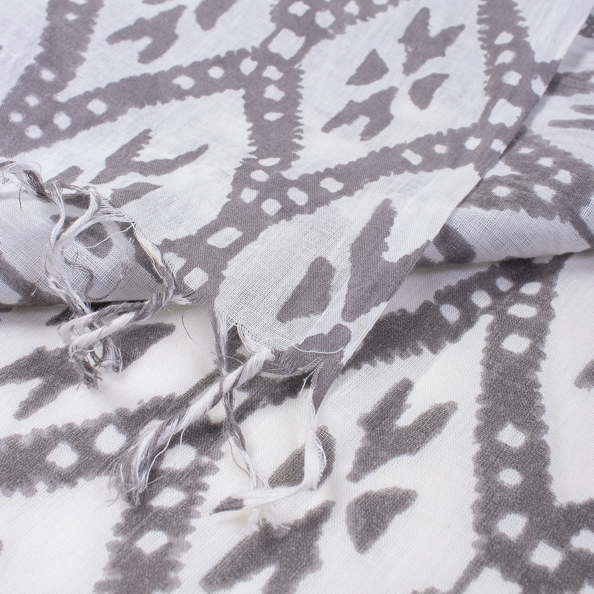 Ikat Block Print Cotton Ladies Swimwear Sarong