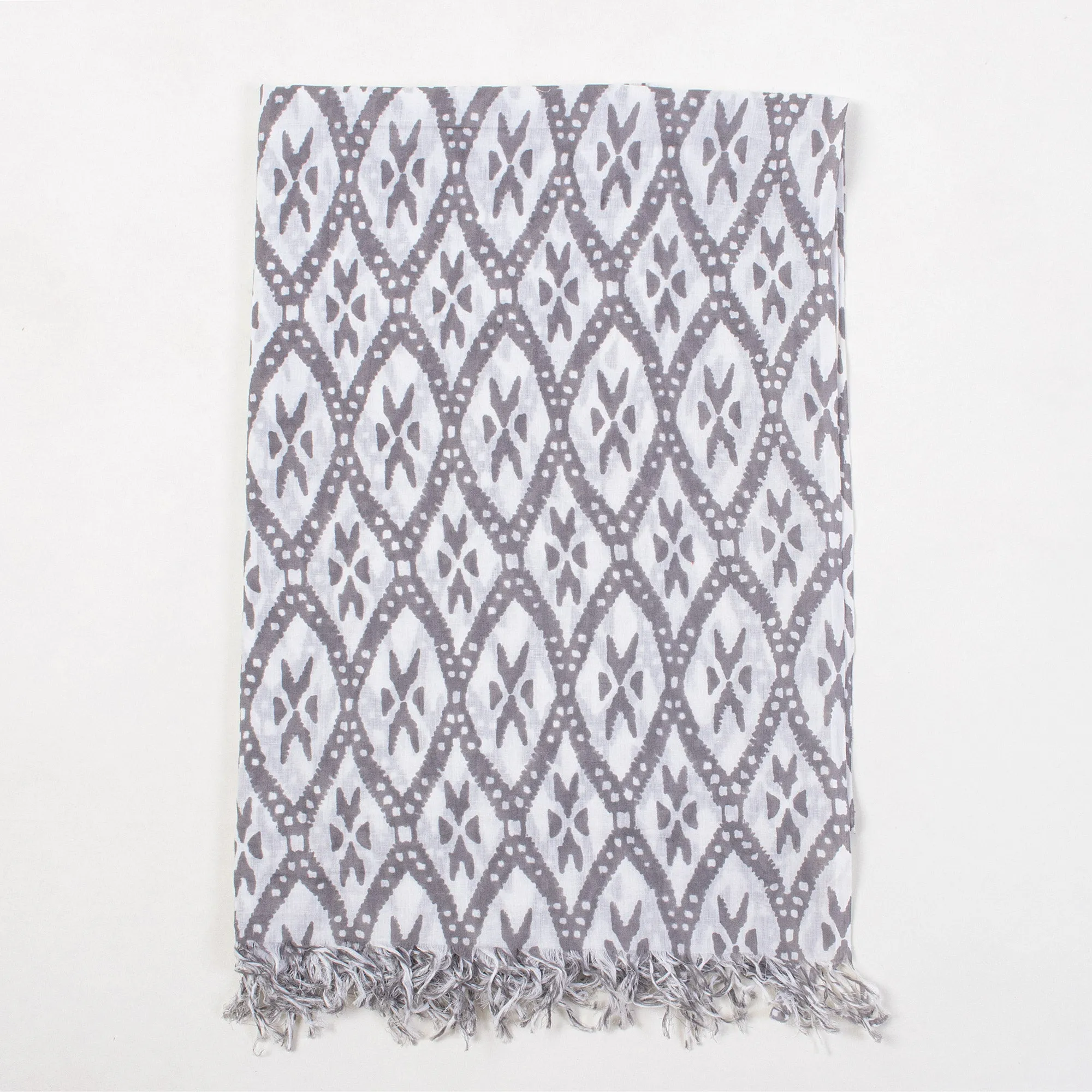 Ikat Block Print Cotton Ladies Swimwear Sarong