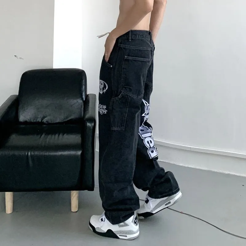 Jeans Y2k für Frauen Patchwork "Studien" 2000er Jahre Jean.
