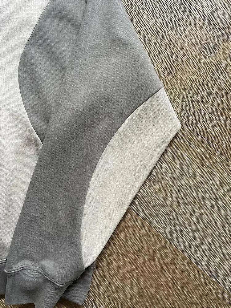 Kreativer Y2K Hoodie im Patchwork-DesignLässig Übergröße