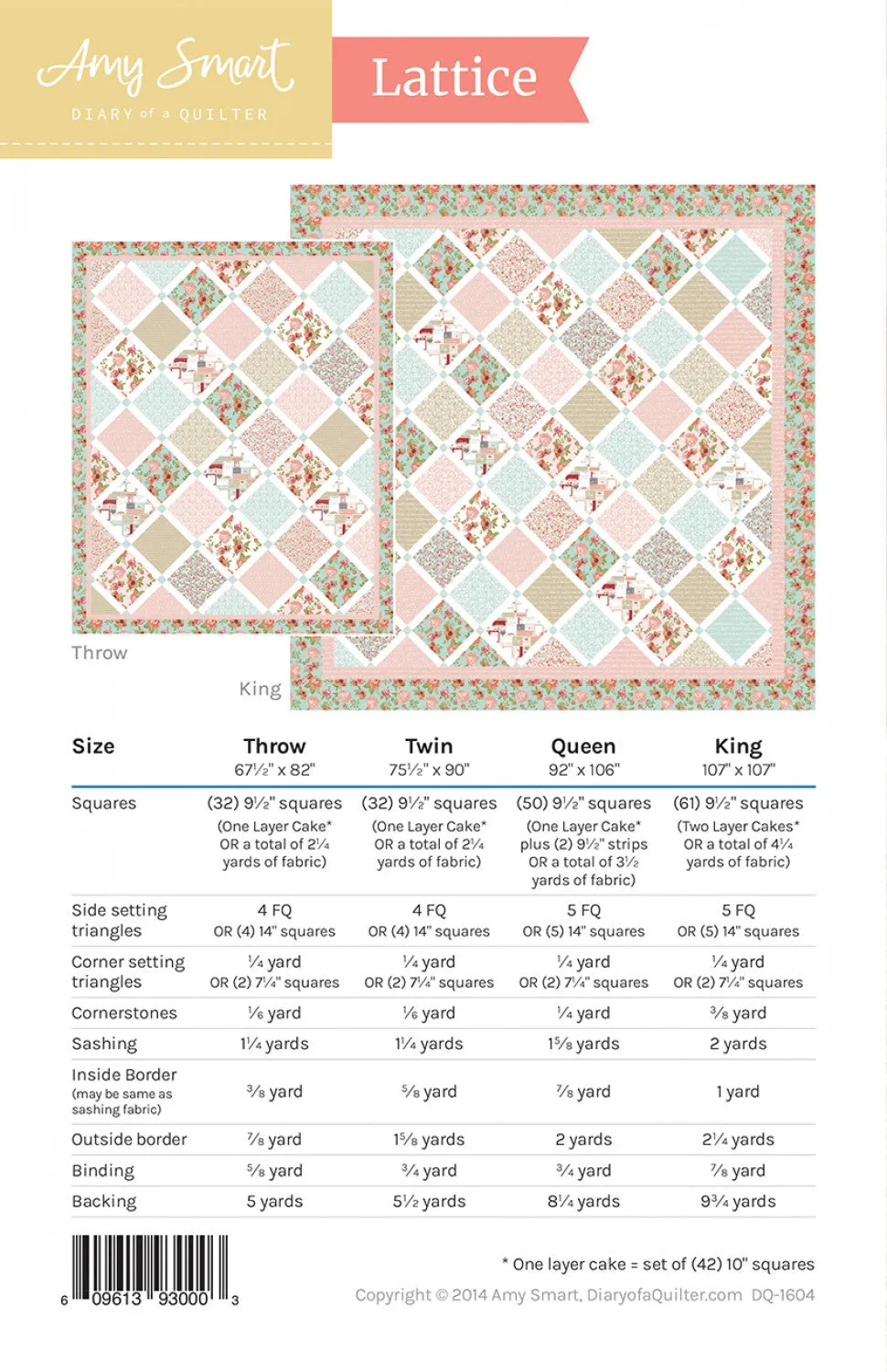 Lattice Quilt Sewing Pattern