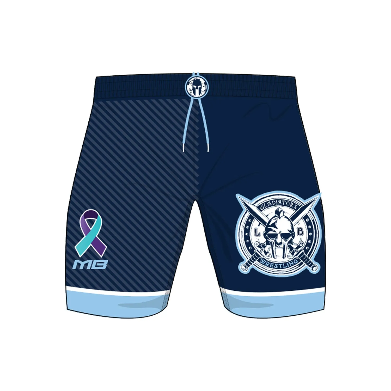 Long Beach Gladiators Wrestling Team Tee & Shorts