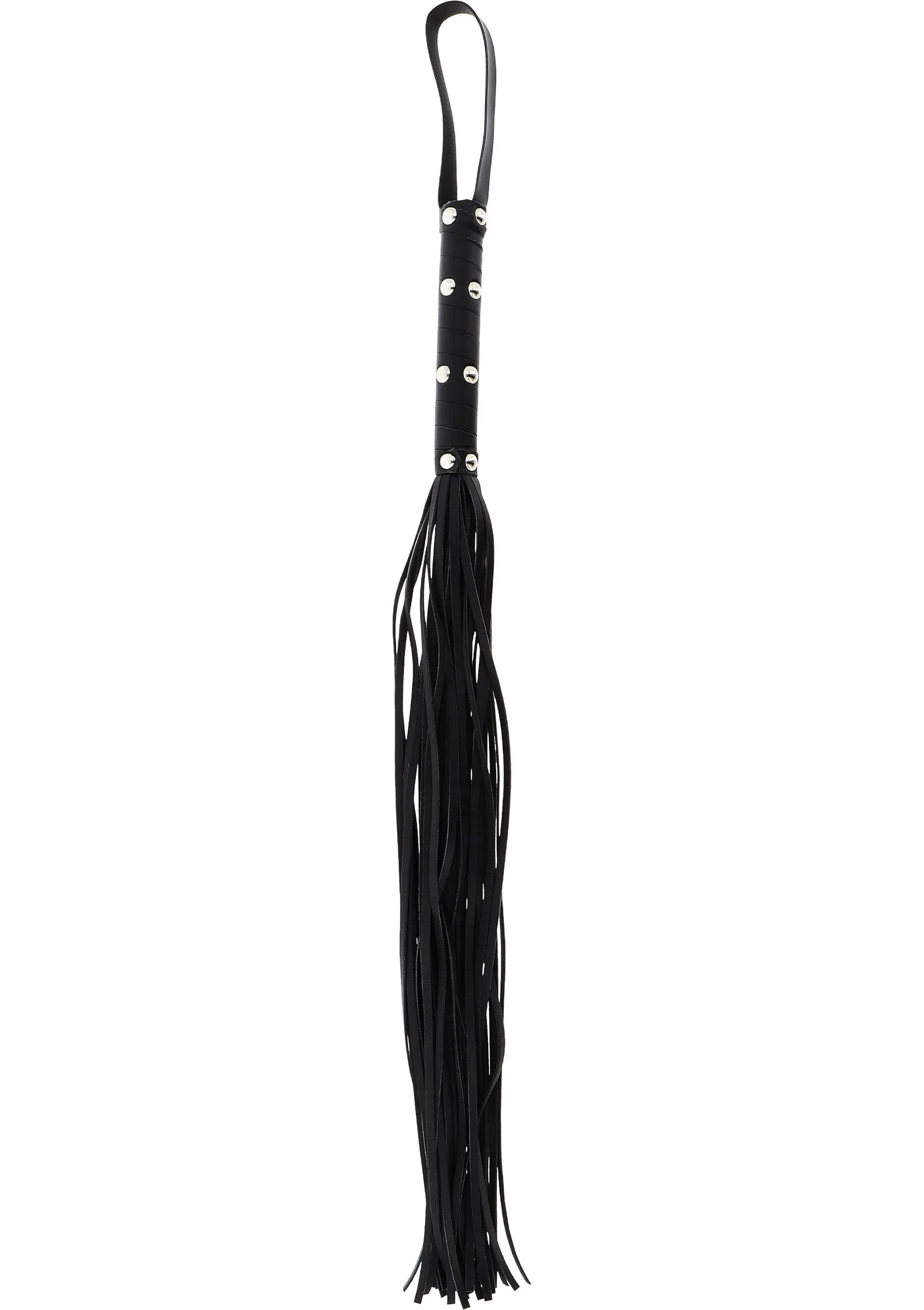 Long Studded Flogger Whip