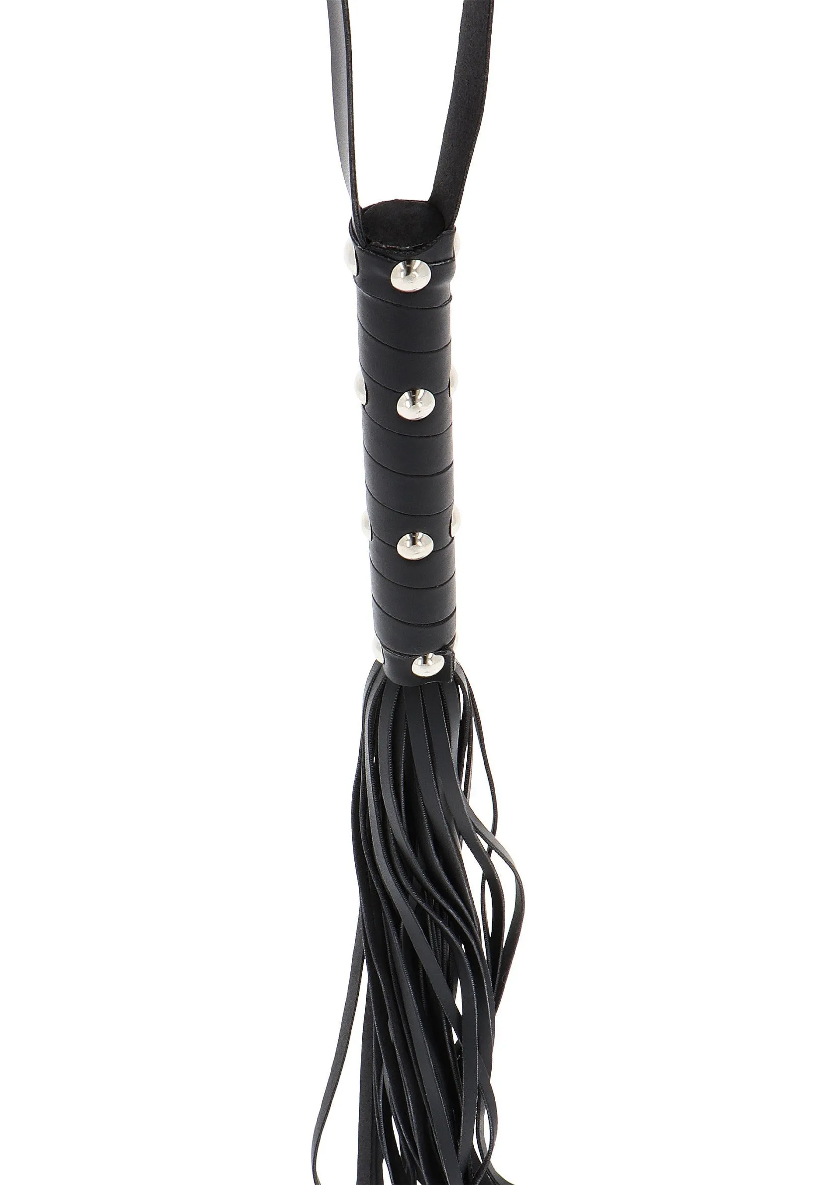 Long Studded Flogger Whip