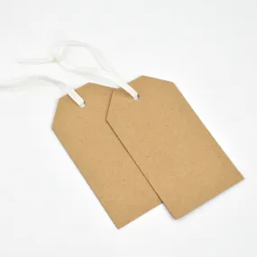 Luggage Kraft Gift Tags White (50)