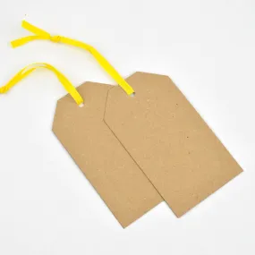 Luggage Kraft Gift Tags Yellow (50)